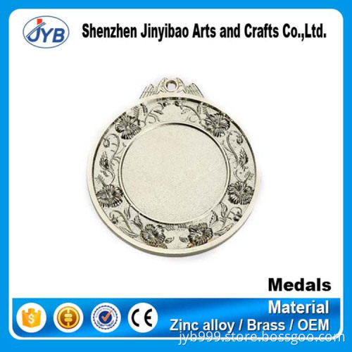 Stock and cheap factory offered blank silver sport medal hanger